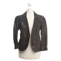 Antonio Marras Leather jacket in brown