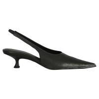 Mm6 Maison Margiela Sandals Leather in Black