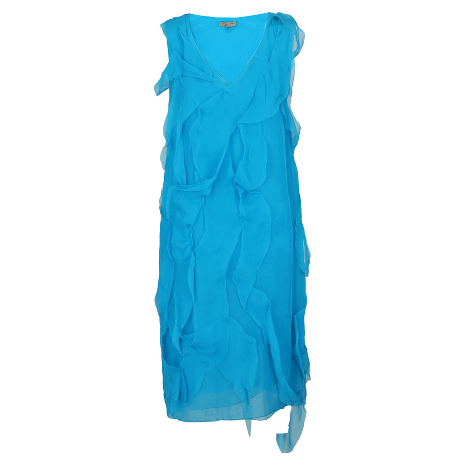 Bottega Veneta Kleid aus Seide in Blau