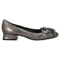 Bottega Veneta Slippers/Ballerinas Leather in Silvery