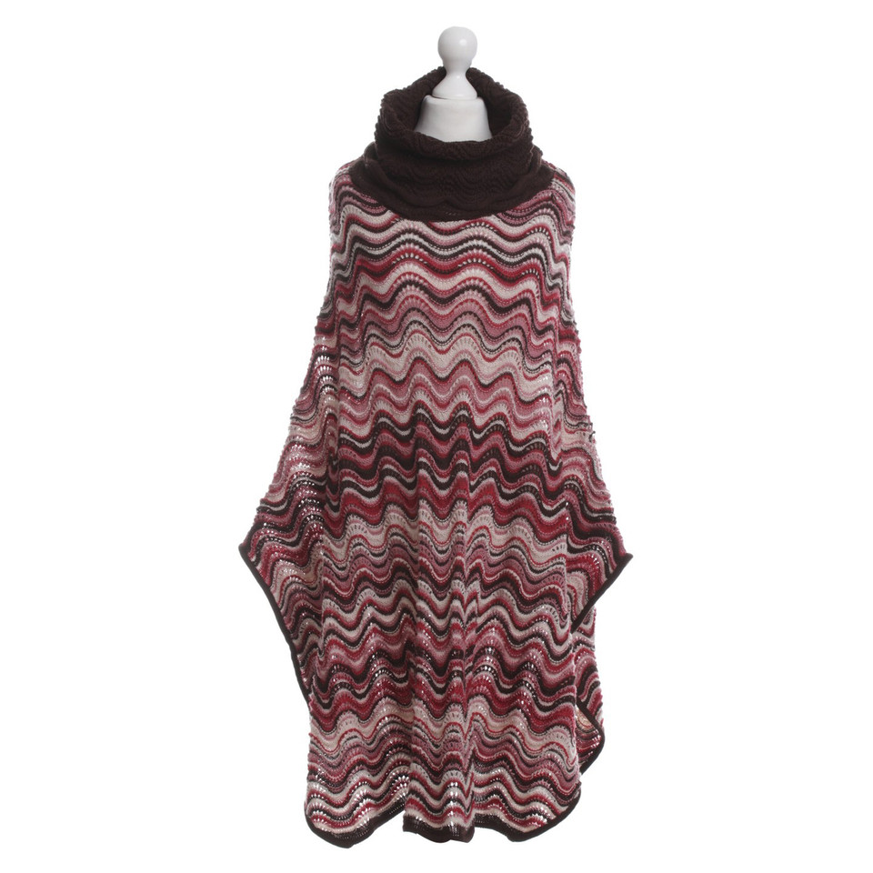 Missoni Patroon poncho breien