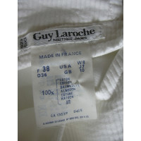 Guy Laroche Kleid aus Baumwolle in Weiß