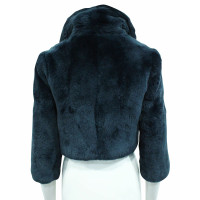 Calvin Klein Jacke/Mantel aus Pelz in Blau