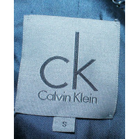 Calvin Klein Jacke/Mantel aus Pelz in Blau