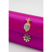 Dolce & Gabbana Clutch en Soie en Rose/pink