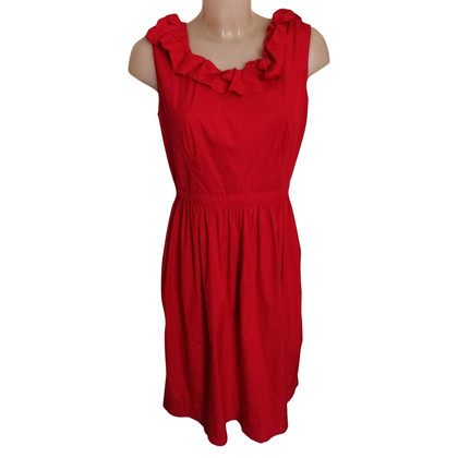 Prada Vestito in Cotone in Rosso