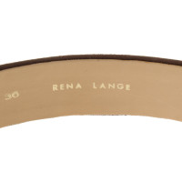Rena Lange Veloursledergürtel mit Strassstickerei