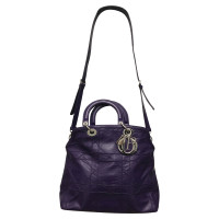 Christian Dior Shoulder bag Leather in Violet