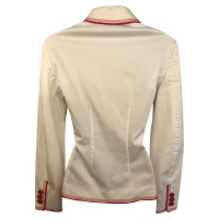 Moschino Cheap And Chic Blazer en Coton en Blanc