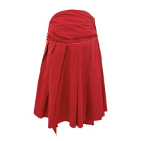 Comme Des Garçons Gonna in Cotone in Rosso