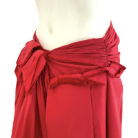 Comme Des Garçons Skirt Cotton in Red