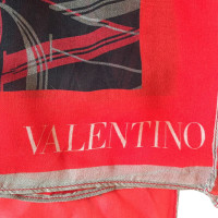 Valentino Garavani Schal/Tuch aus Seide in Rot