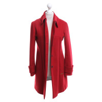 Thomas Burberry Manteau en rouge