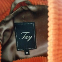 Fay orange Veste en coton