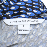 Diane Von Furstenberg Abito in seta con motivo