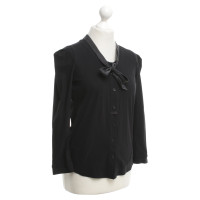 Marithé Et Francois Girbaud Blouse in black with silk application