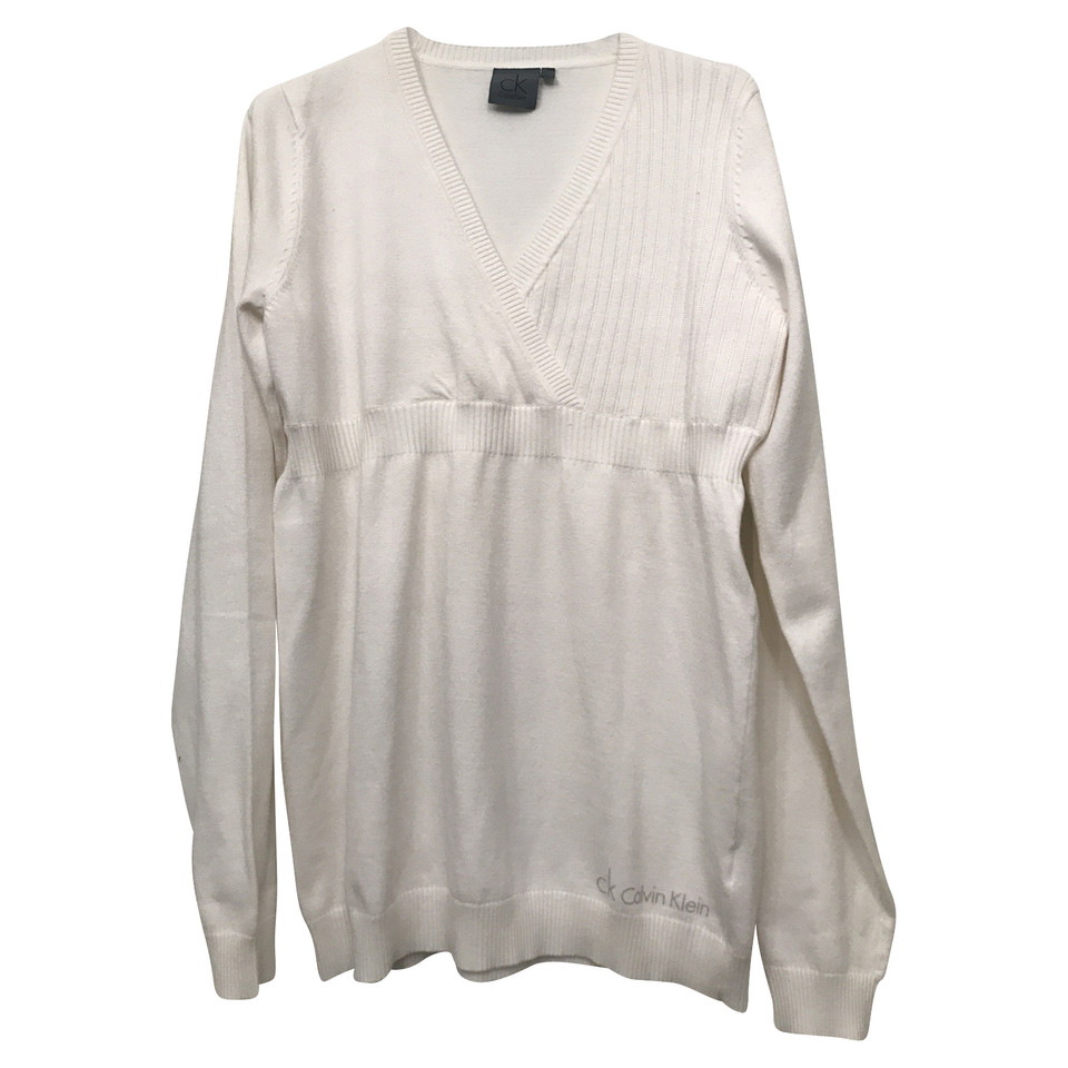 Calvin Klein White Viscose knitwear