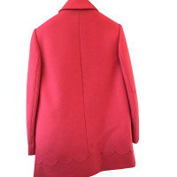 Red Valentino Jacke/Mantel aus Wolle in Fuchsia