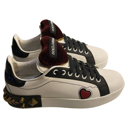Dolce & Gabbana Sneakers Leer in Wit