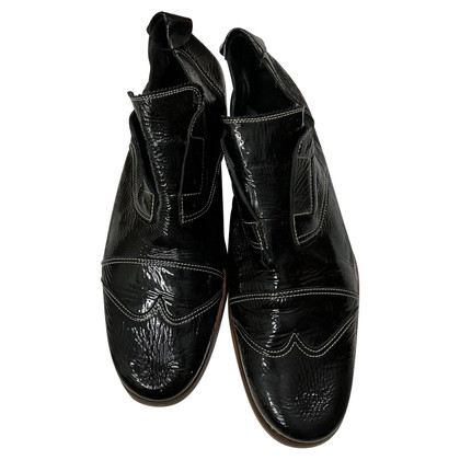 Jil Sander Lace-up shoes Patent leather in Black