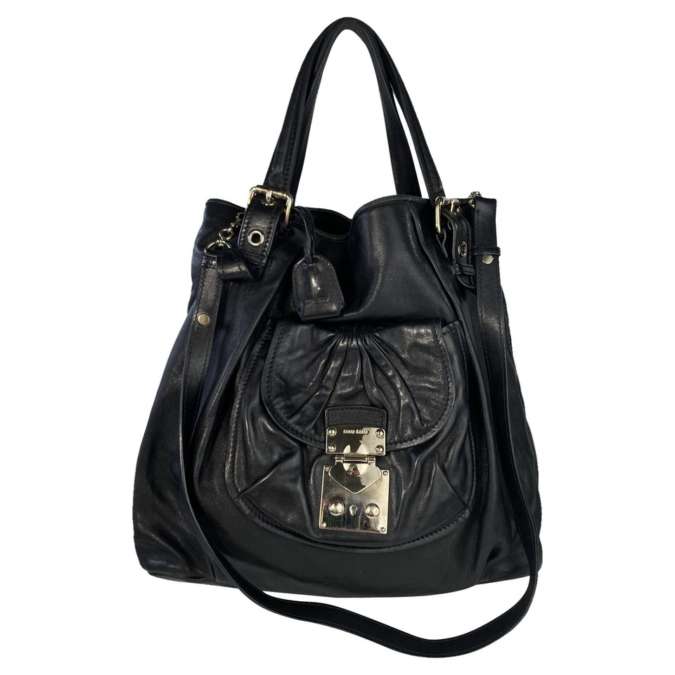 Miu Miu Tote bag Leather in Black
