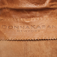 Donna Karan Jacket/Coat Leather in Brown