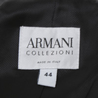 Armani Collezioni Wollen jas in zwart