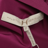 Halston Heritage abito plissettato in fucsia