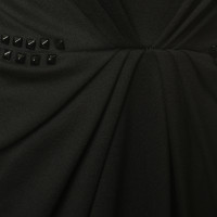 Rich & Royal Jersey dress in black with ruffle