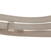 Rena Lange Bracelet en cuir blanc crème