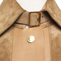 Gucci Giacca/Cappotto in Pelle in Beige