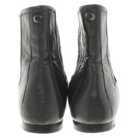 Balenciaga Leather ankle boots in dark gray