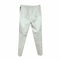 Alexander McQueen Paire de Pantalon en Coton en Blanc