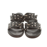 Ancient Greek Sandals Sandals Leather in Black