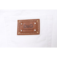 D&G Hose aus Baumwolle in Weiß