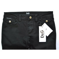 D&G Paire de Pantalon en Coton en Noir