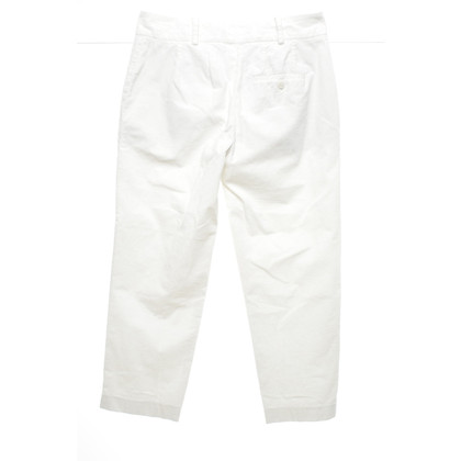 Drykorn Paire de Pantalon en Coton en Blanc