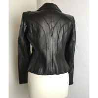 Giorgio Armani Blazer Leather in Black