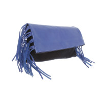 Lili Radu Clutch Bag Leather in Blue