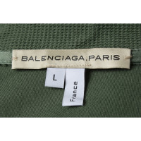Balenciaga Jacke/Mantel aus Baumwolle in Grün