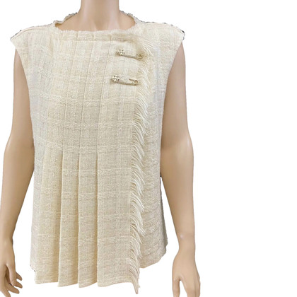 Chanel Vest Wool in Cream