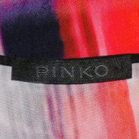 Pinko zijden jurk met batikpatronen