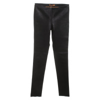 Boss Orange Pantalon en cuir noir