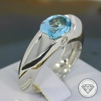 Piaget Ring Witgoud in Blauw