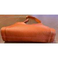 Orciani Shoulder bag Leather in Orange