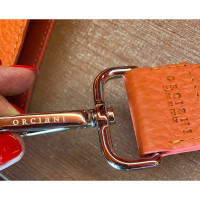Orciani Umhängetasche aus Leder in Orange