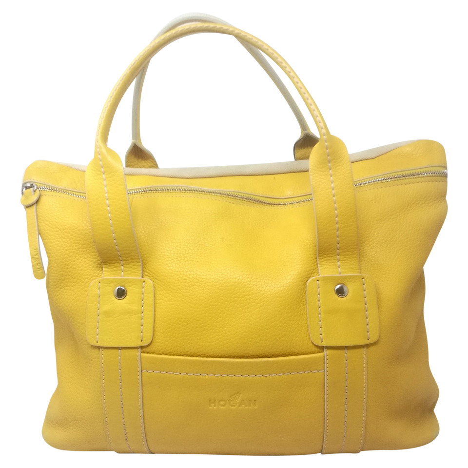 Hogan Tote bag in Pelle in Giallo