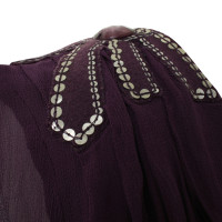 Antik Batik Oberteil in Violett