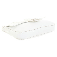 Fendi Baguette Bag in Pelle in Bianco