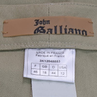 John Galliano Hose aus Baumwolle in Khaki